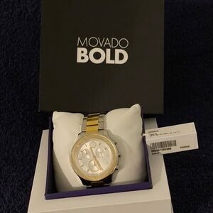 MOVADO BOLD WOMEN GOLD QUARTZ SWISS MADE